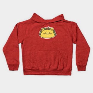 kawaii taco cat Kids Hoodie